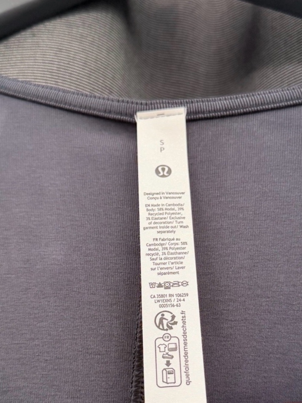 lululemon Drapey Softstreme Black Long-Sleeve Scoop Neck Maxi Dress & free tote - Picture 3 of 5